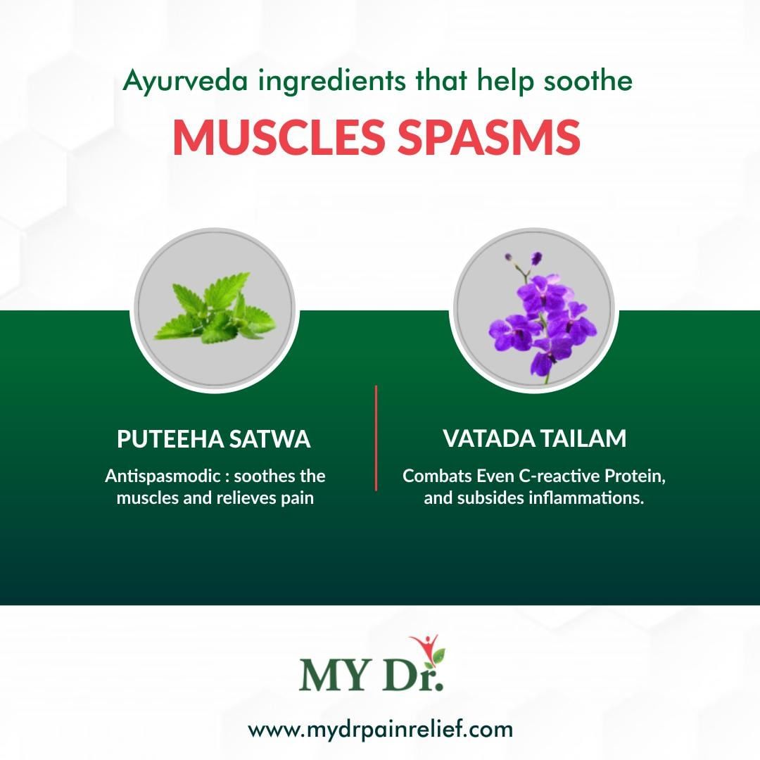 Ayurvedic ingredients to soothe muscle spasms