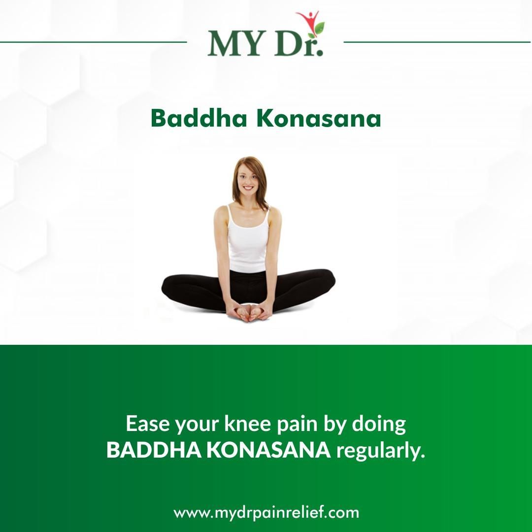 Badha Konasana (yoga) for knee pain