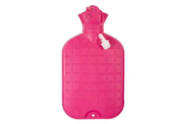 Hot water bottle designed to be used as a compress