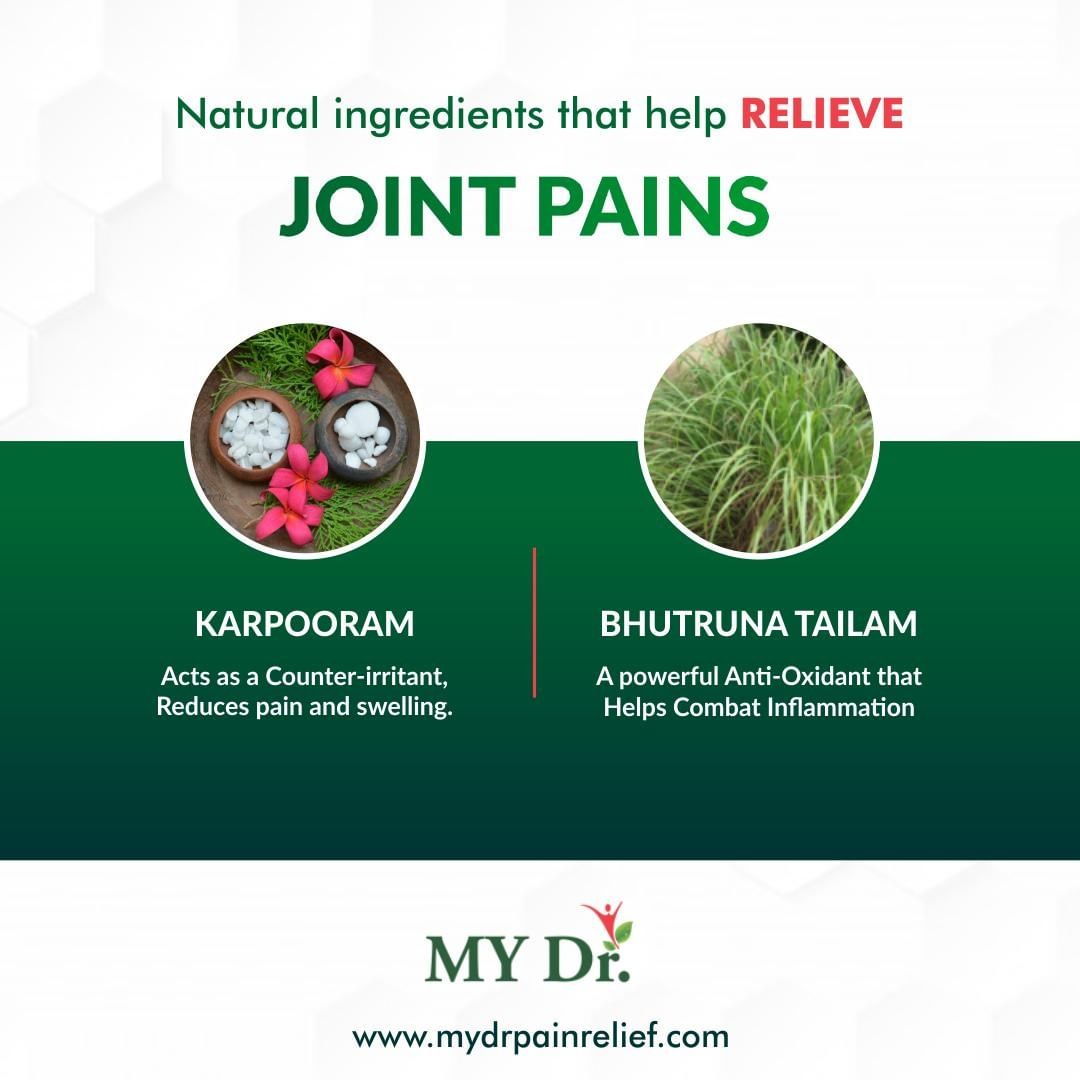Natural ingredients to relieve joint pain